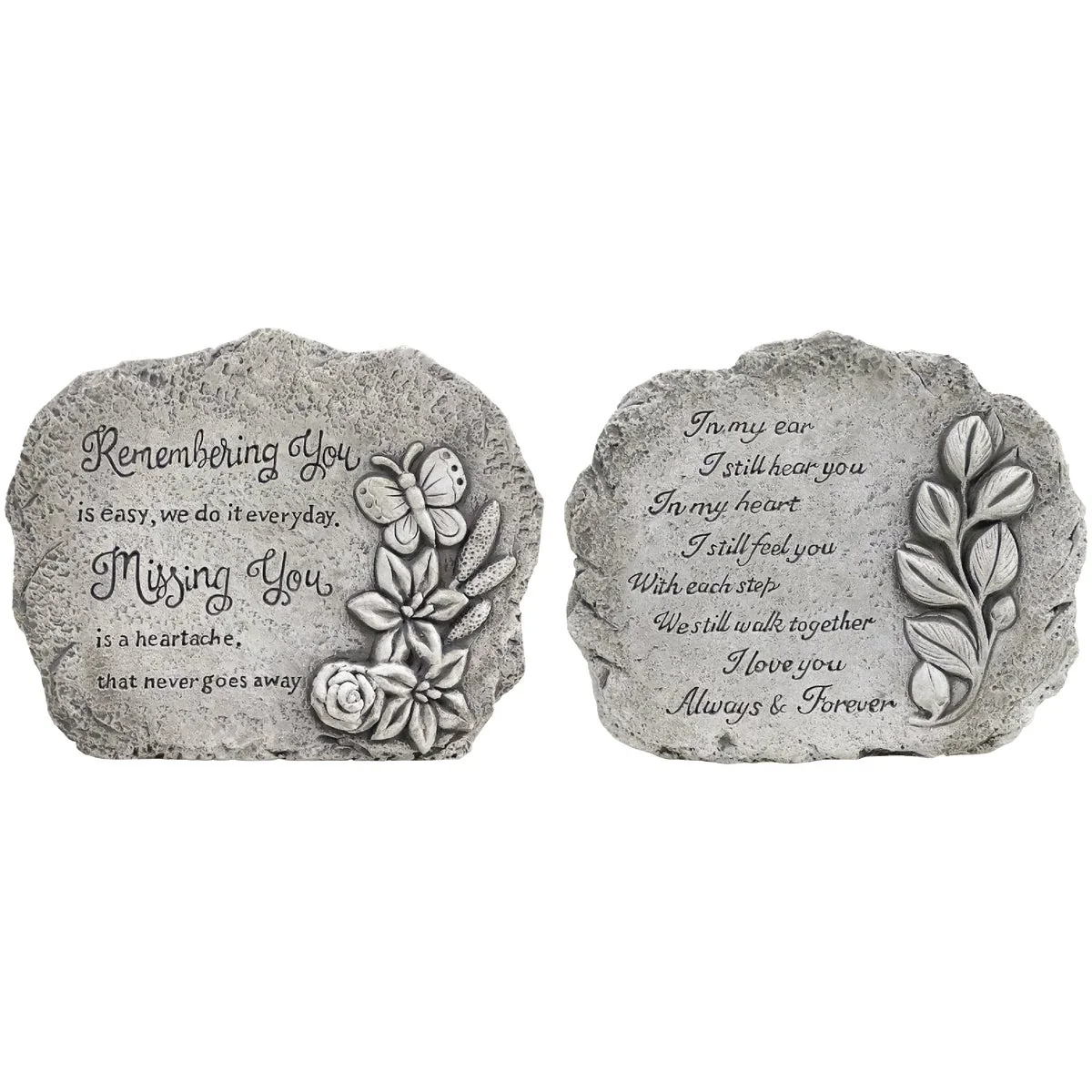 Excellent Alpine 5 In. H. Cement Inspirational Garden Stone Plaque Sophisticated