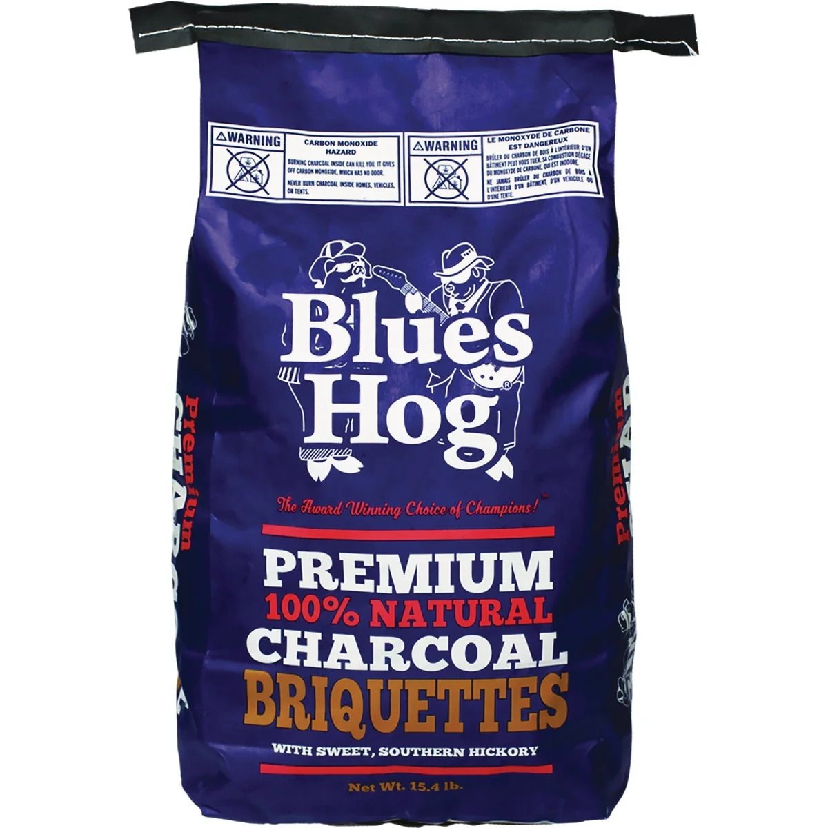 Organic Blues Hog 15.4 Lb. Natural Hardwood Charcoal Briquettes Artisan