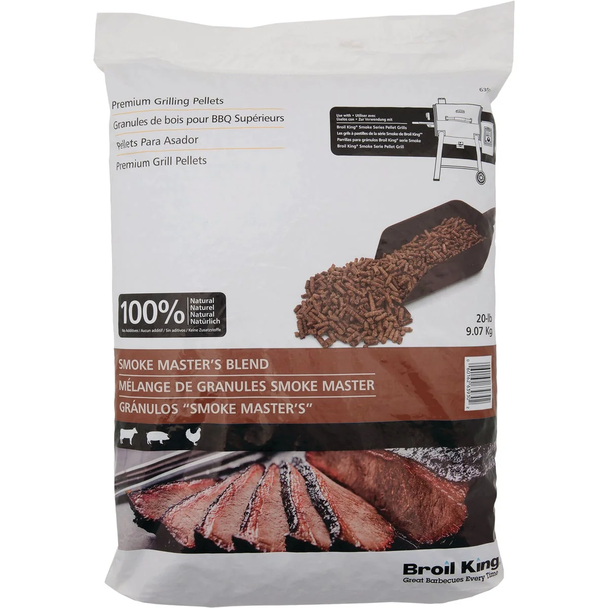 Reusable Broil King 20 Lb. Mesquite Blend Wood Pellets Clean