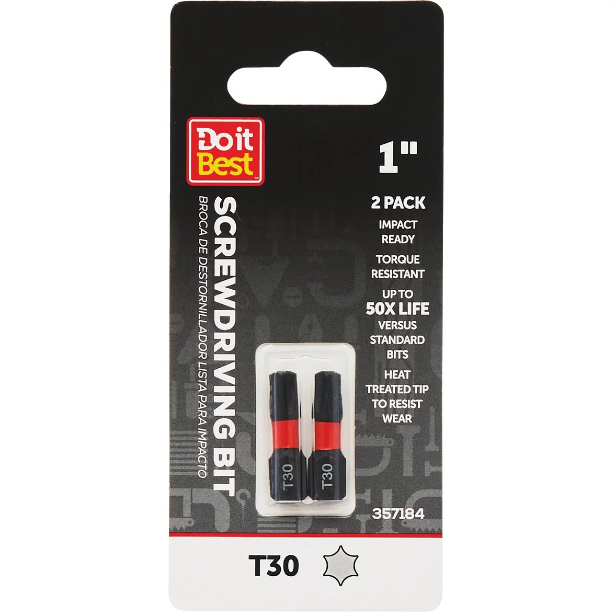 Functional Do it T30 Torx 1 In. Screwdriver Bit 2-Pack Quality