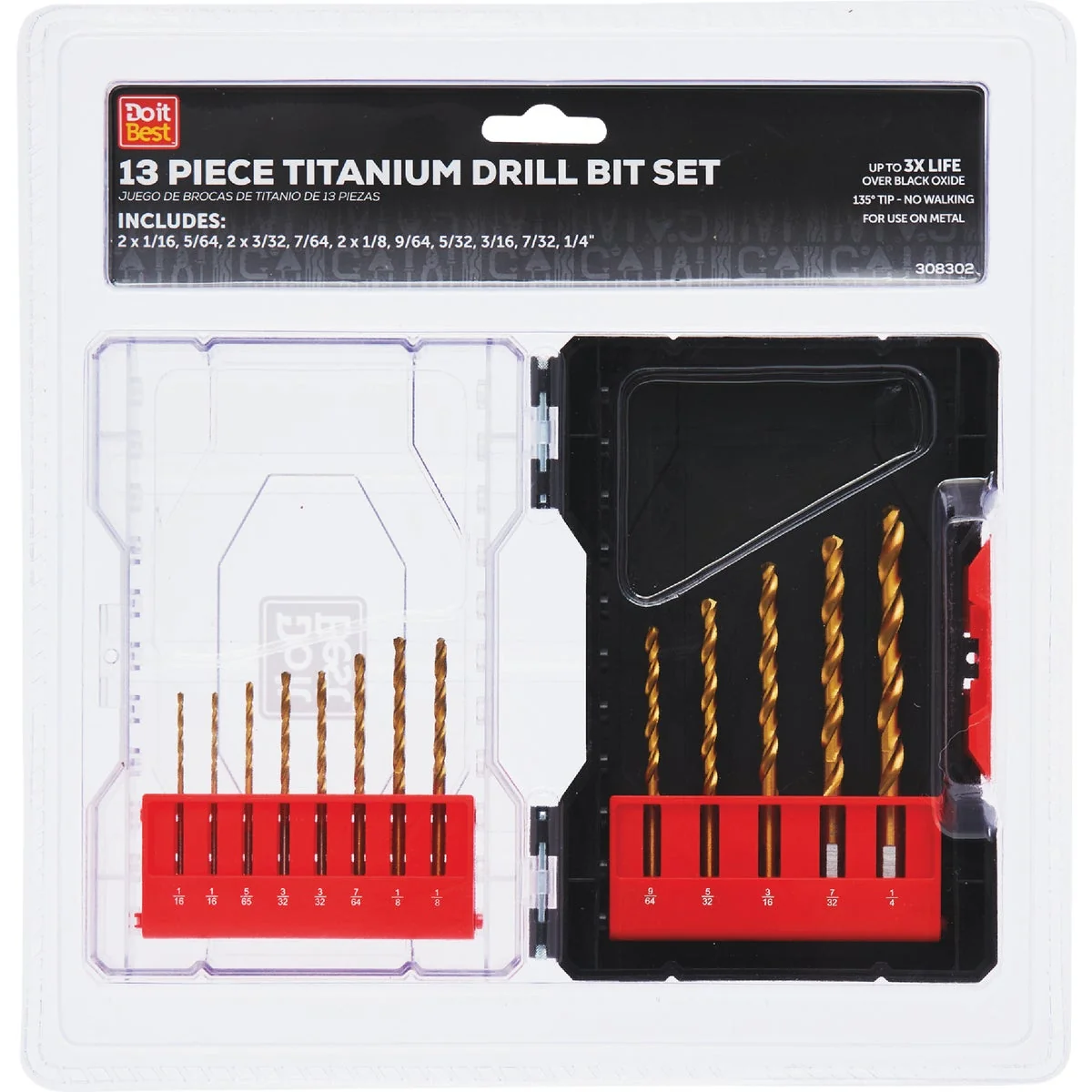 Eco-Friendly Do it 13-Piece Titanium Drill Set 1 16 In. thru 1 4 In. Top-Quality