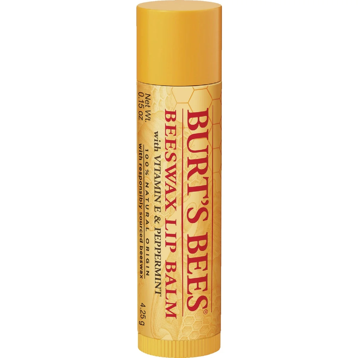 Soft Burt's Bees Beeswax Lip Balm Single Pack Recyclable