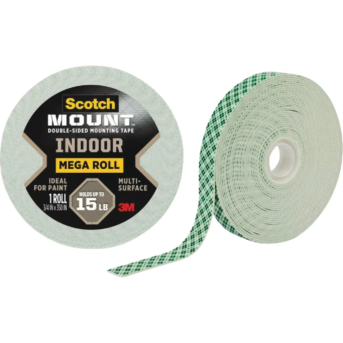 Organic Scotch Mount 3 4 In. x 350 In. Indoor Double-Sided Mounting Tape Mega Roll Comfortable