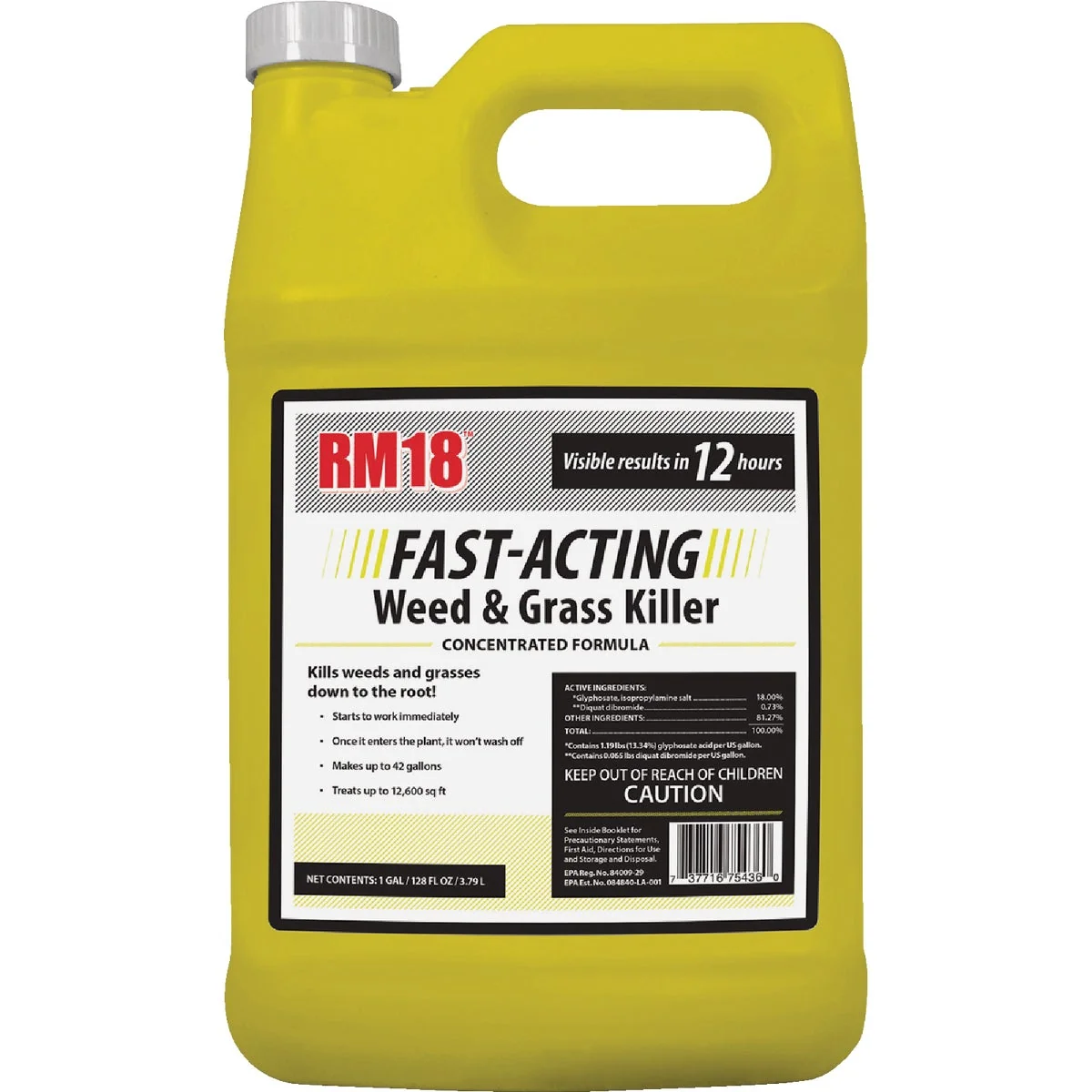 High-Performance RM18 1 Gal. Concentrate Fast-Acting Weed Grass Killer High-Grade
