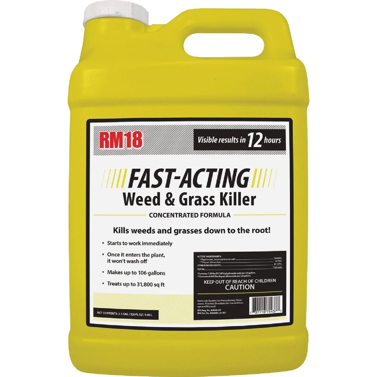 Sophisticated RM18 2.5 Gal. Concentrate Fast-Acting Weed Grass Killer Specialty