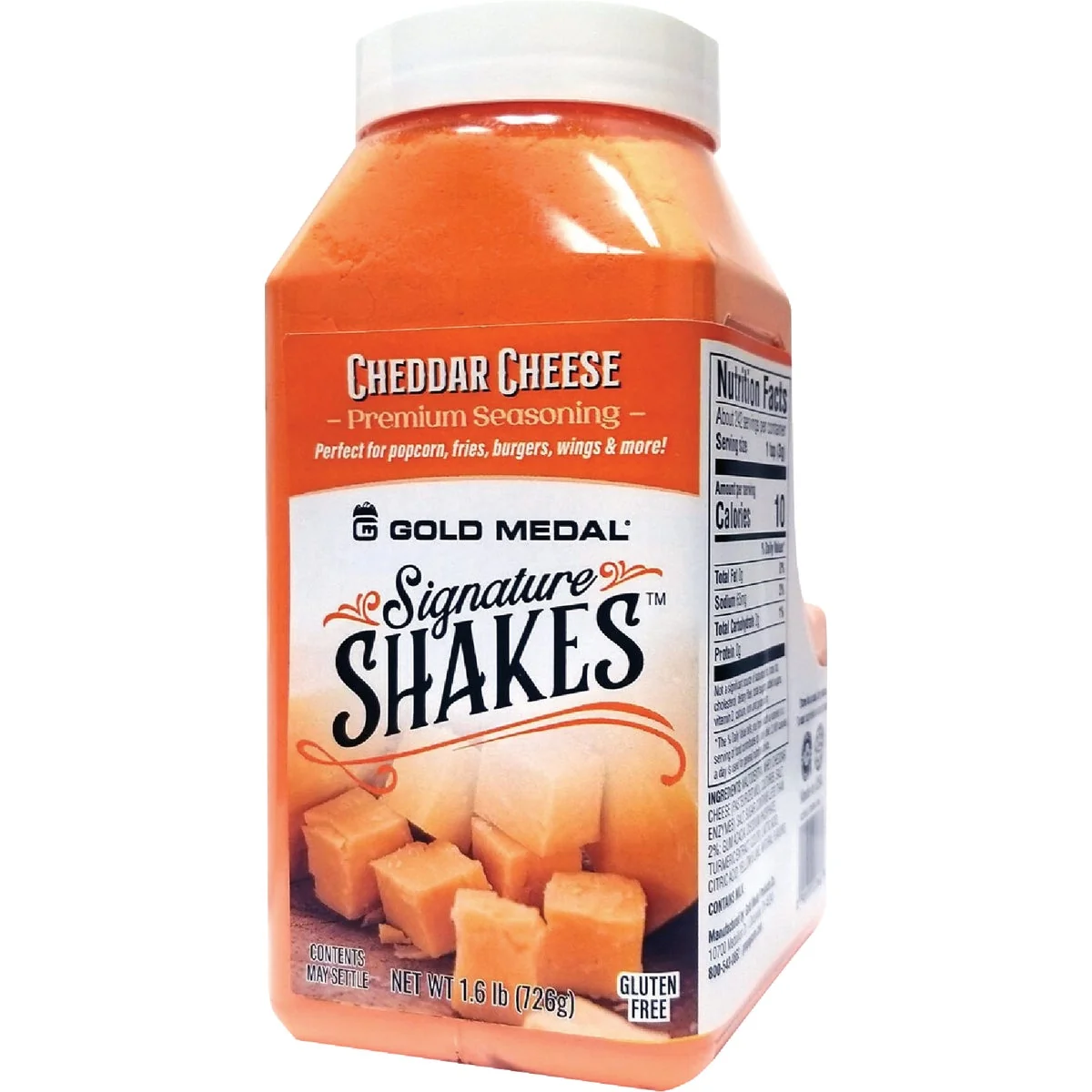 Crafted Gold Medal Signature Shakes 18 Oz. Cheddar Cheese Seasoning Dependable