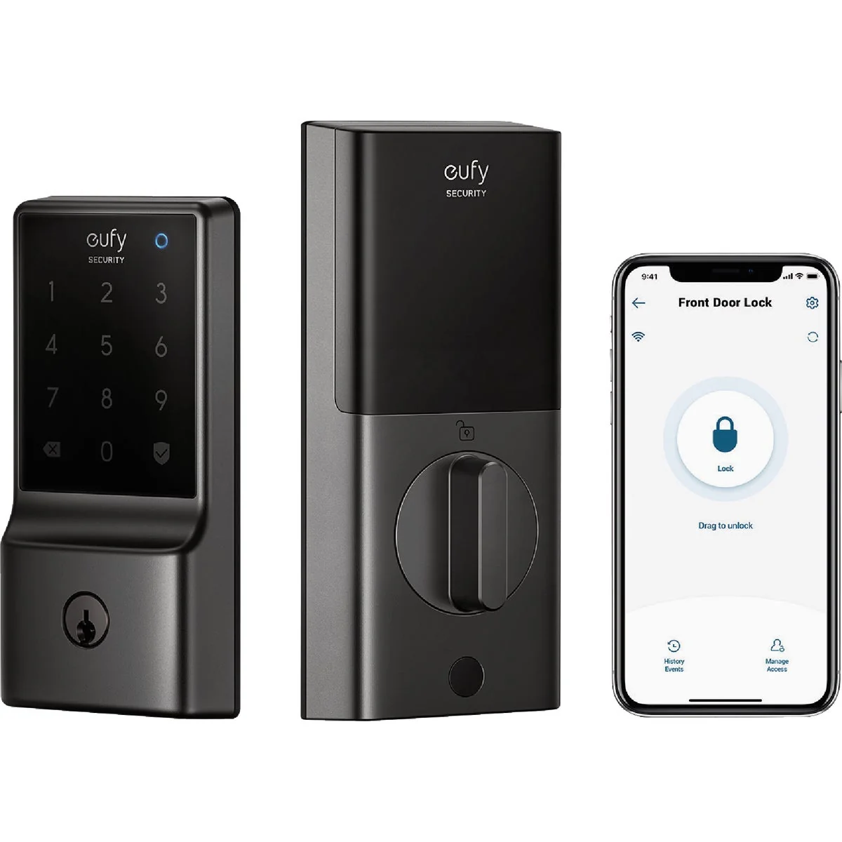 Soft eufy Smart Lock C210 5-In-1 Keyless Entry Door Lock Black Sustainable