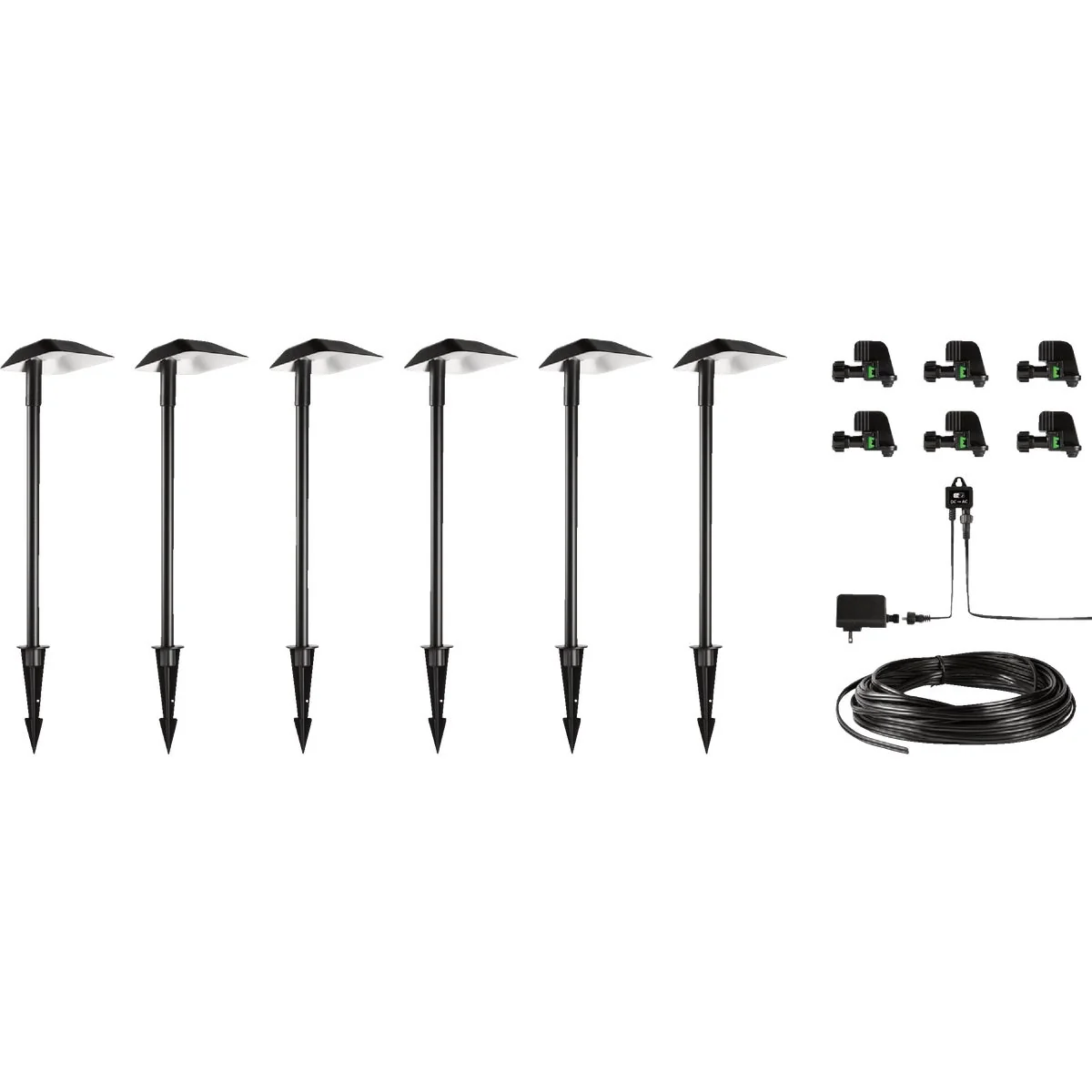 Carefully Designed Nebo LED Espresso All-Weather Metal Sleek Style Path Light Kit 6-Piece Premium Material