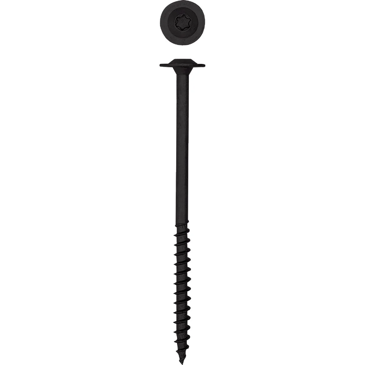 Elite SPAX 5 16 In. x 5 In. Washer Head Black HCR PowerLag Screw 150-Count Natural