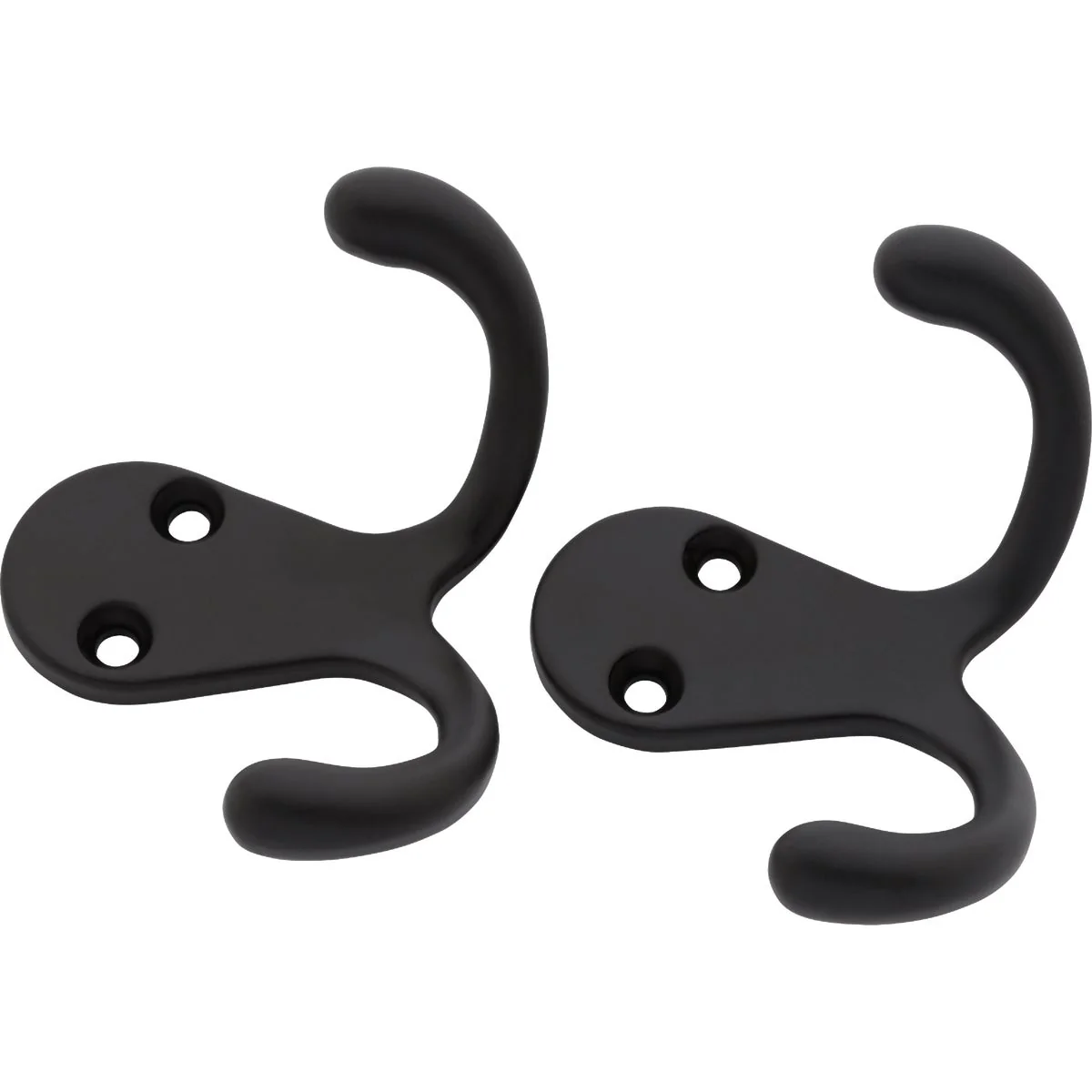 Genuine National SPB163 Matte Black Double Clothes Hook Official