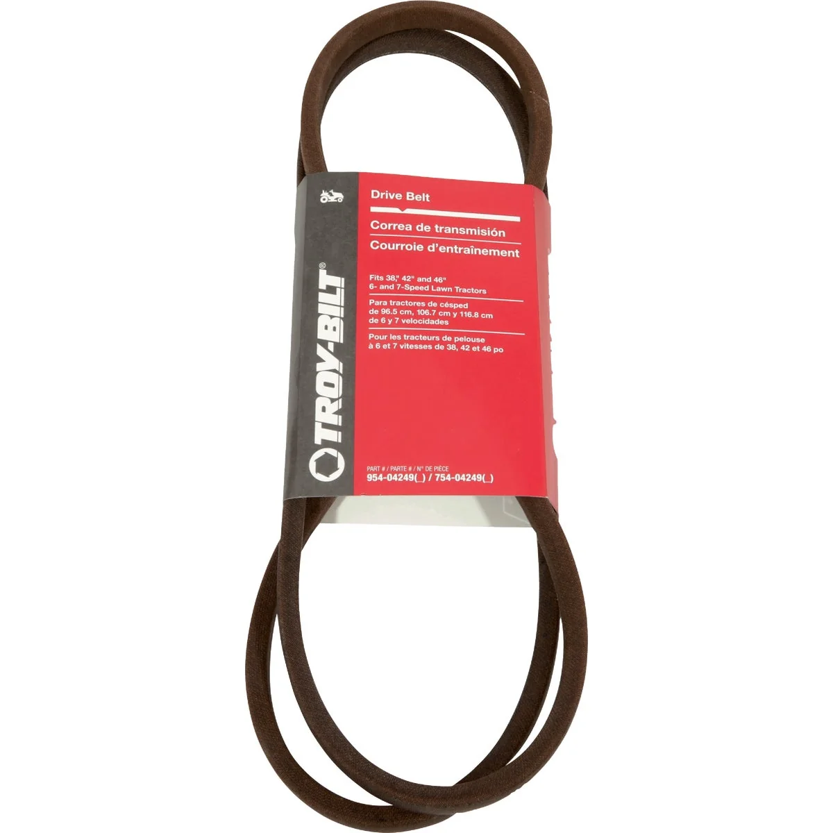 Official Troy-Bilt 38 42 and 46 In. Deck Drive Belt For 6 7-Speed Lawn Tractors High-End