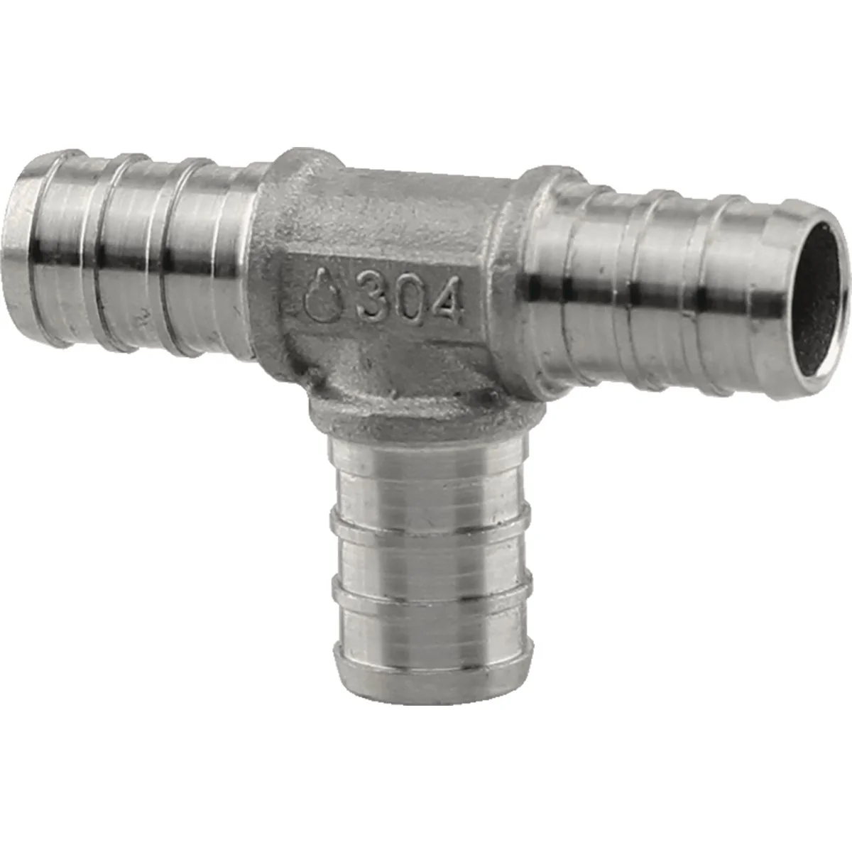 Elegant PlumbEeze 1 2 In. Stainless Steel PEX Tee Pure