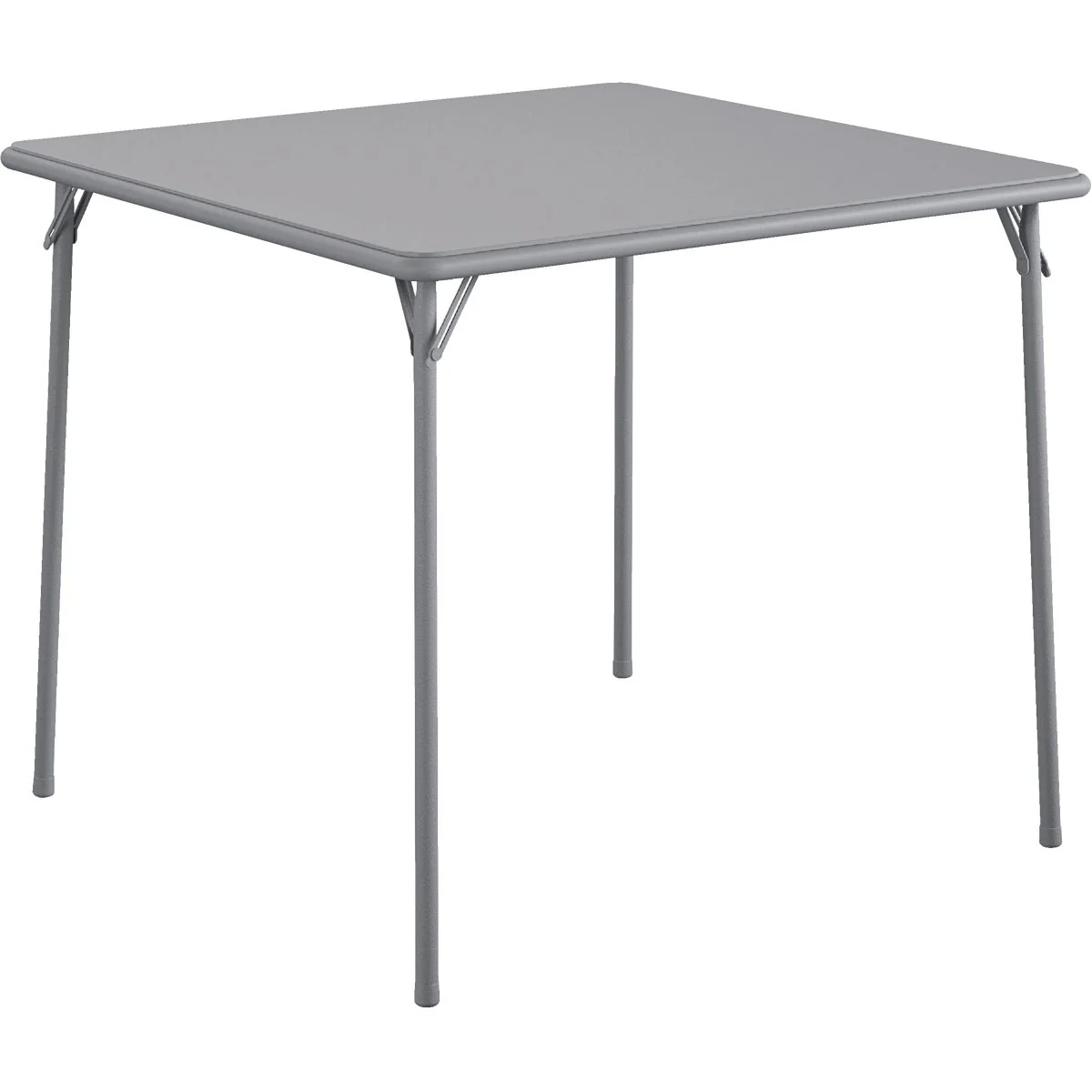 Responsible Cosco 34 In. x 34 In. Folding Table Gray Enhanced