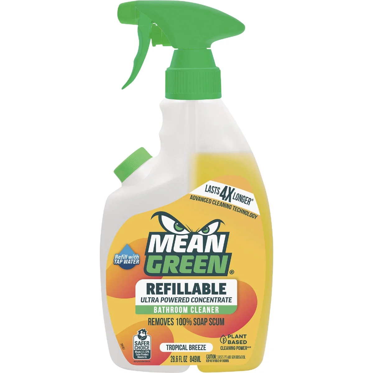 Trusted Mean Green 28 Oz. Tropical Breeze Refillable Bathroom Cleaner User-Friendly