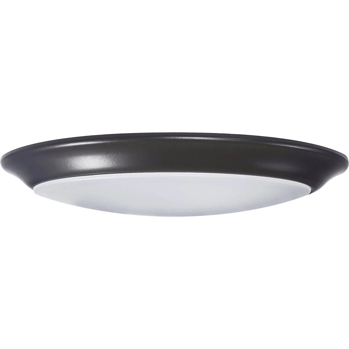 Casual Satco Nuvo 7 In. Mahogany Bronze 60W Equivalent LED CCT-Selectable Disk Flush Mount Ceiling Light Fixture Top-Quality