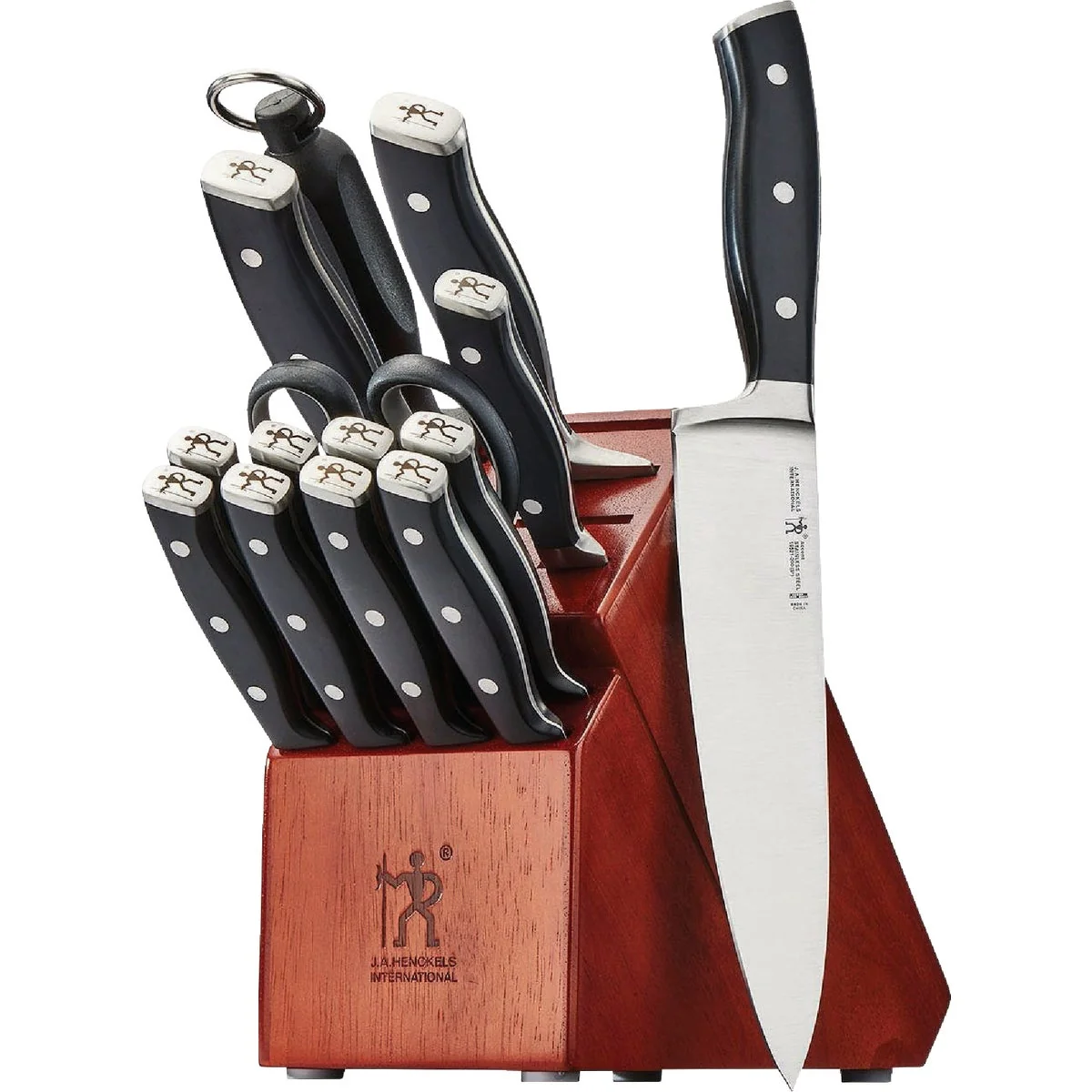 Durable J. A. Henckels International Forged Accent Knife Block Set 15-Piece Versatile
