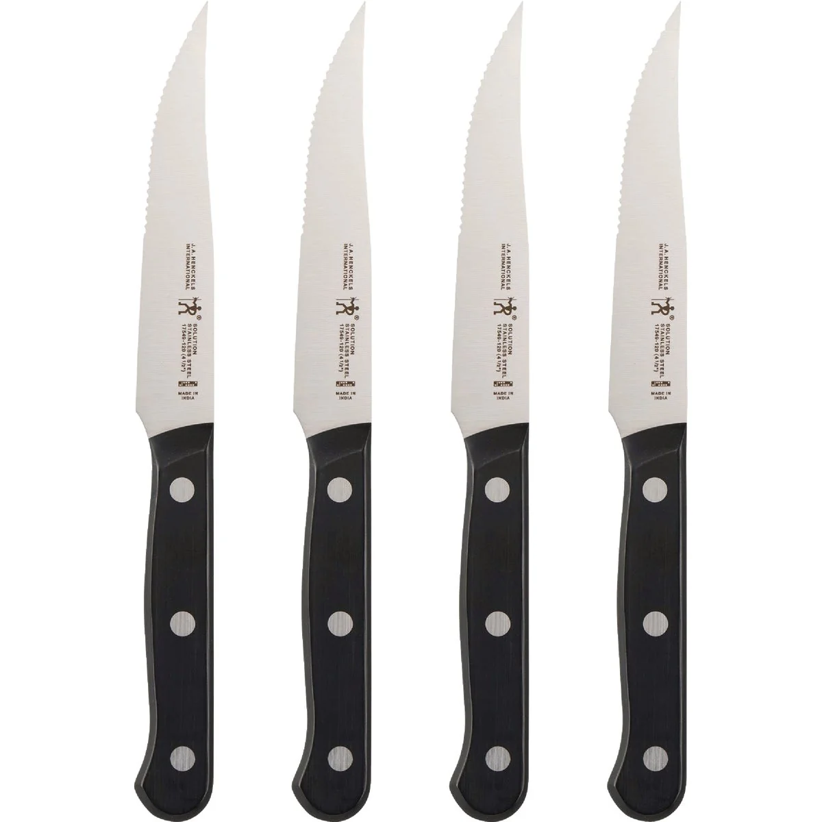 Flexible J. A. Henckels International Solution 4-1 2 In. Steak Knife Set 4-Piece Minimalist