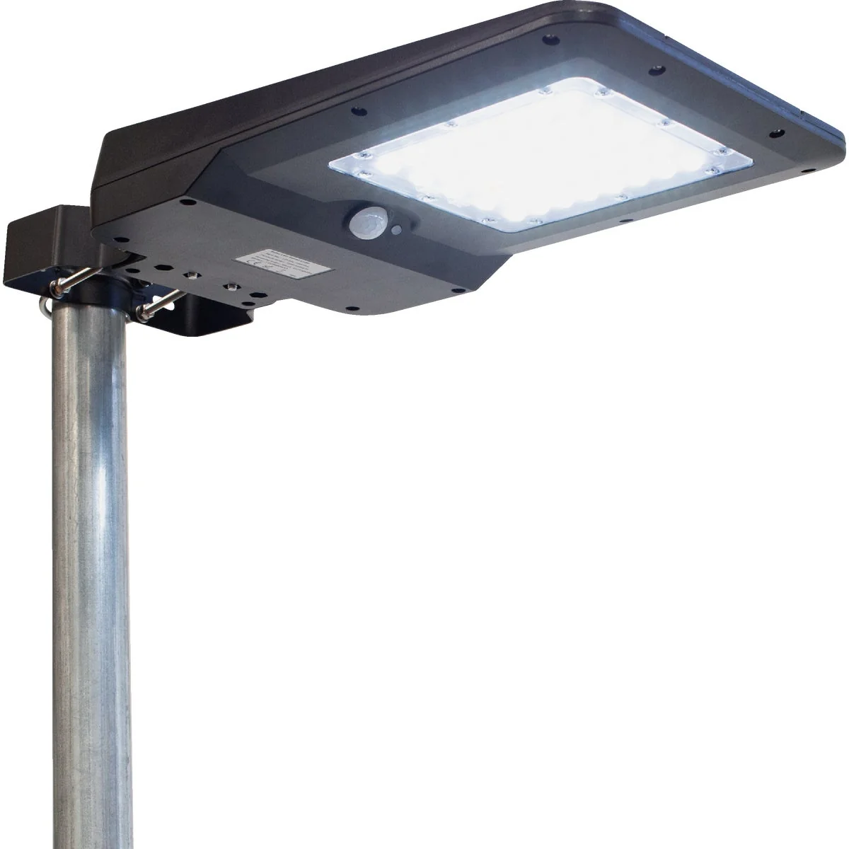 Safe Wagan Tech Black Motion Activated Dusk To Dawn 1600 Lm. Solar Flood Light Soft