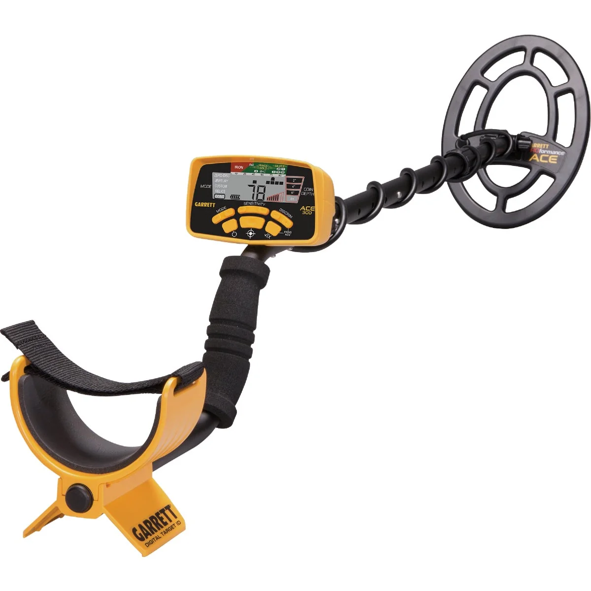 Long-Lasting Garrett ACE 300 Metal Detector Versatile