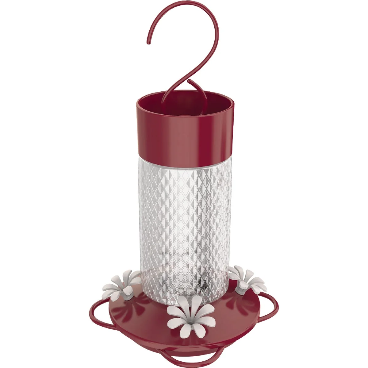 Sustainable Nature's Way Charming Cherry 13 Oz. Glass Hummingbird Feeder Practical