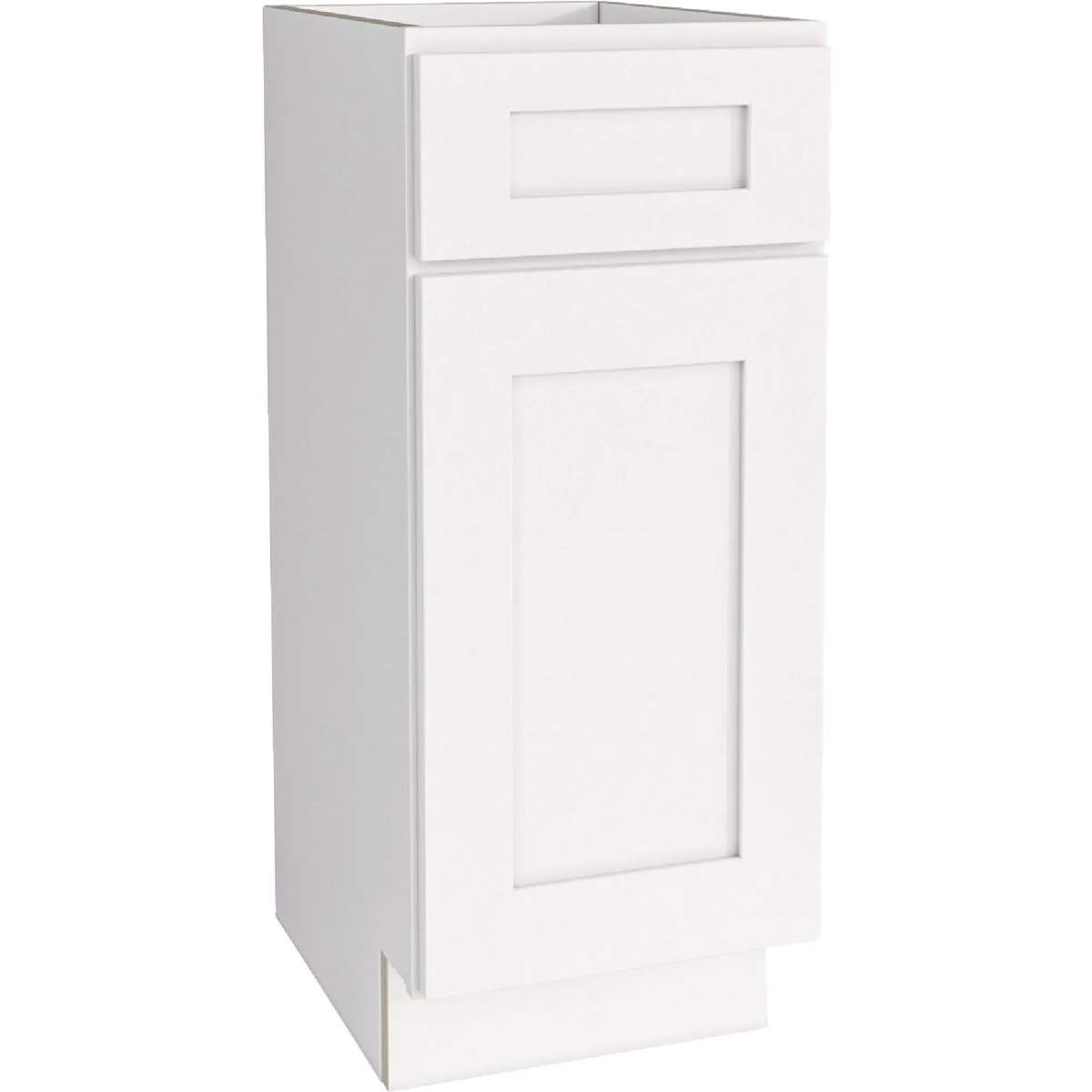 Elite CraftMark Plymouth Shaker 12 In. W x 24 In. D x 34.5 In. H Ready to Assemble White Base Kitchen Cabinet Powerful