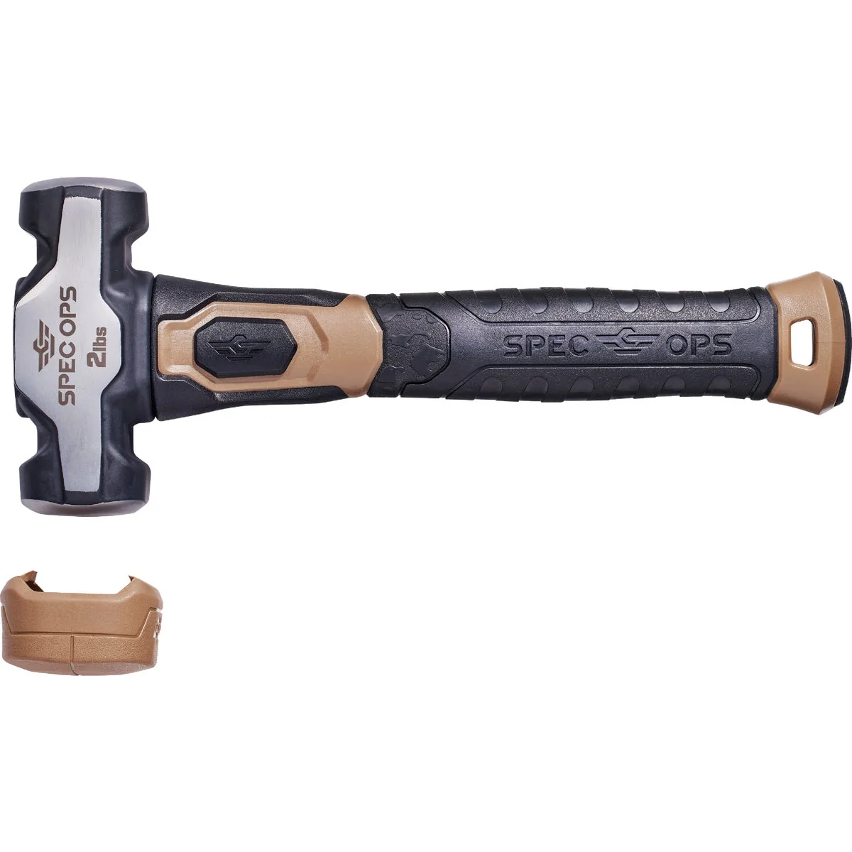 Safe Spec Ops Tools 2 Lb. Drilling Sledgehammer with Soft Mallet Cap Convenient