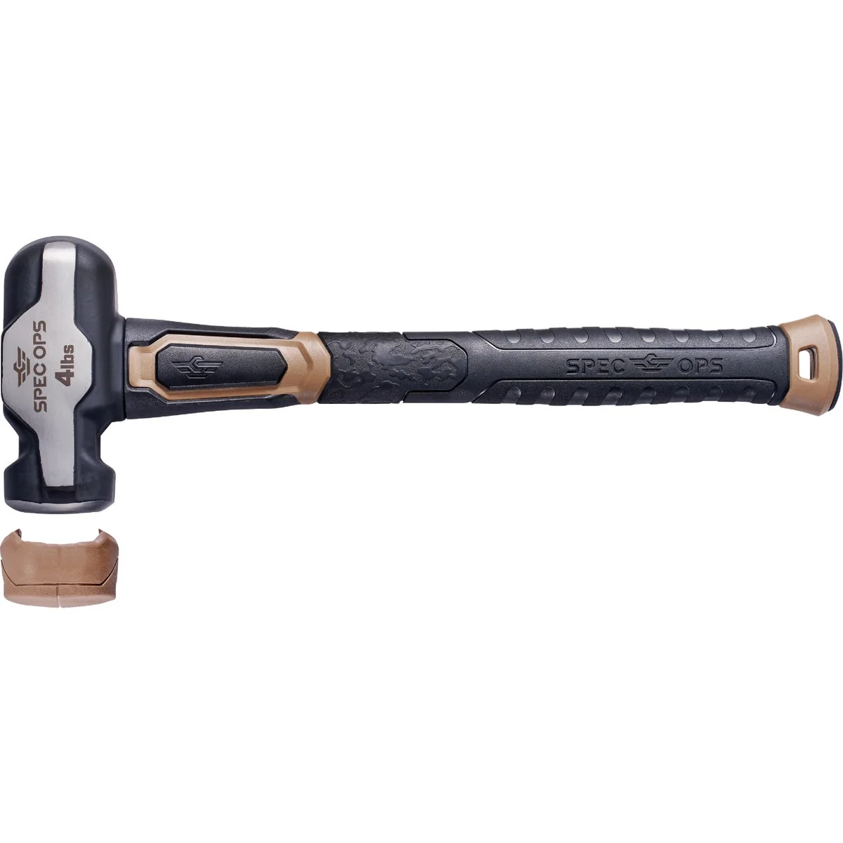 Detailed Spec Ops Tools 4 Lb. Engineering Sledgehammer with Soft Mallet Cap Excellent
