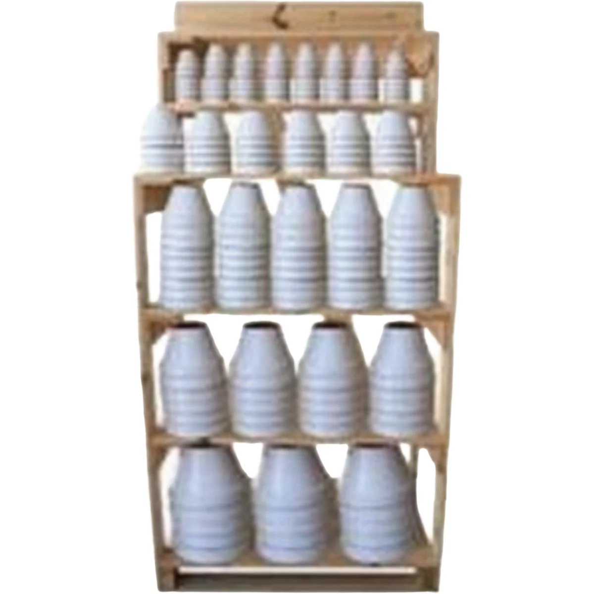 Green Deroam Salinas Glazed Terracotta Standard Wooden Display 224-Piece Elite