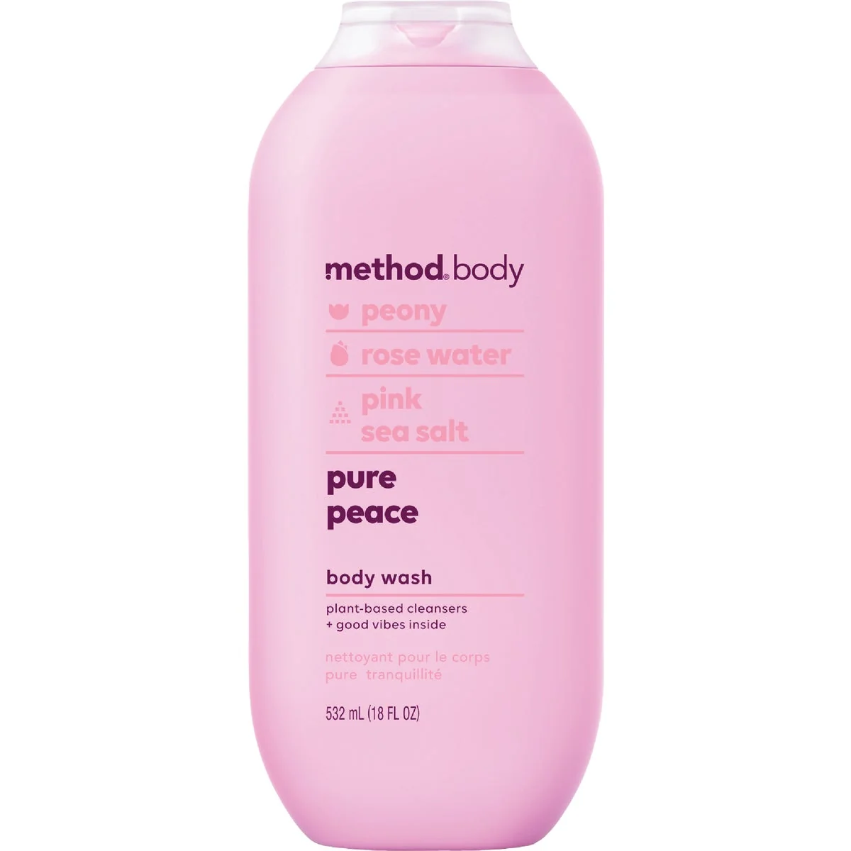 Fine Crafted Method 18 Oz. Pure Peace Body Wash Carefully Designed
