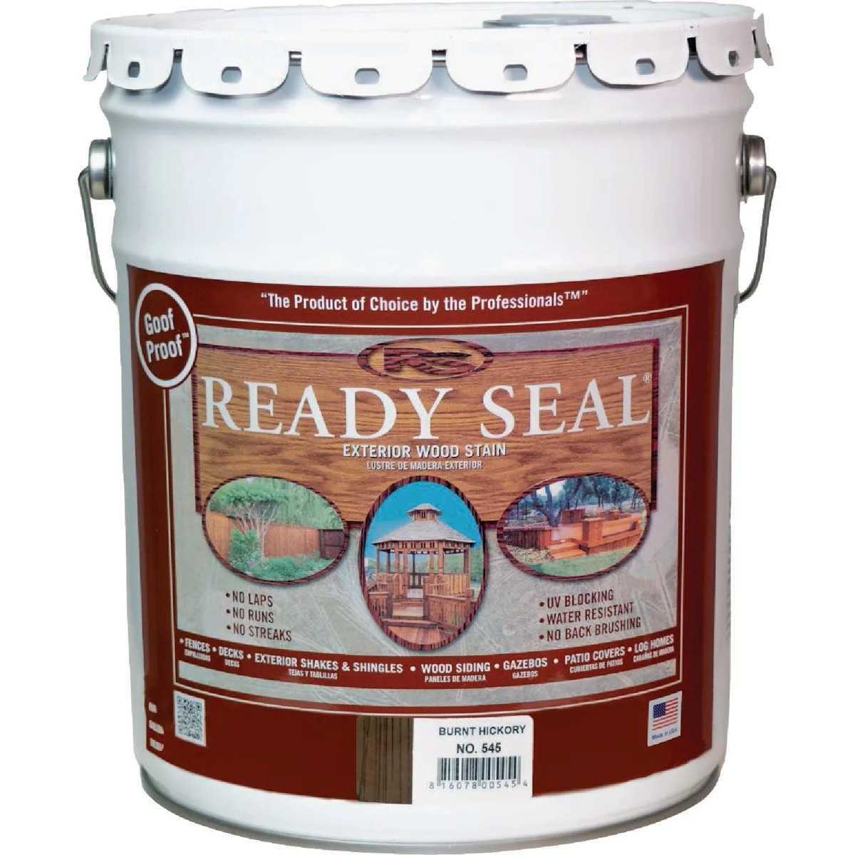 World-Class Ready Seal 545 Exterior Wood Stain and Sealer Burnt Hickory 5 Gal. Contemporary