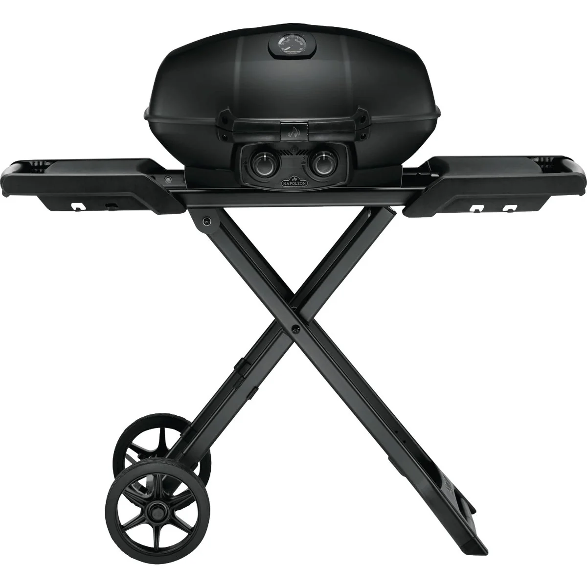 Authentic Napoleon PHANTOM TravelQ PRO 285 Portable Gas Grill with Scissor Cart Matte Matt Black Outstanding