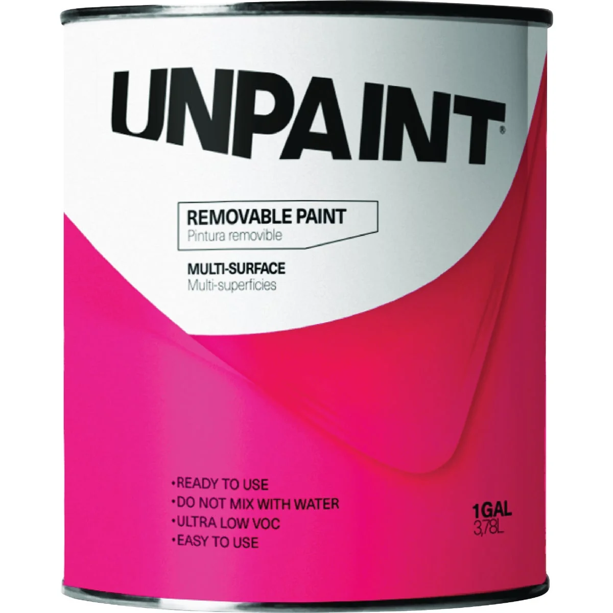 Practical Unpaint Removable Water Base Matte Interior Wall Paint Clear Base 1 Gal. Sustainable