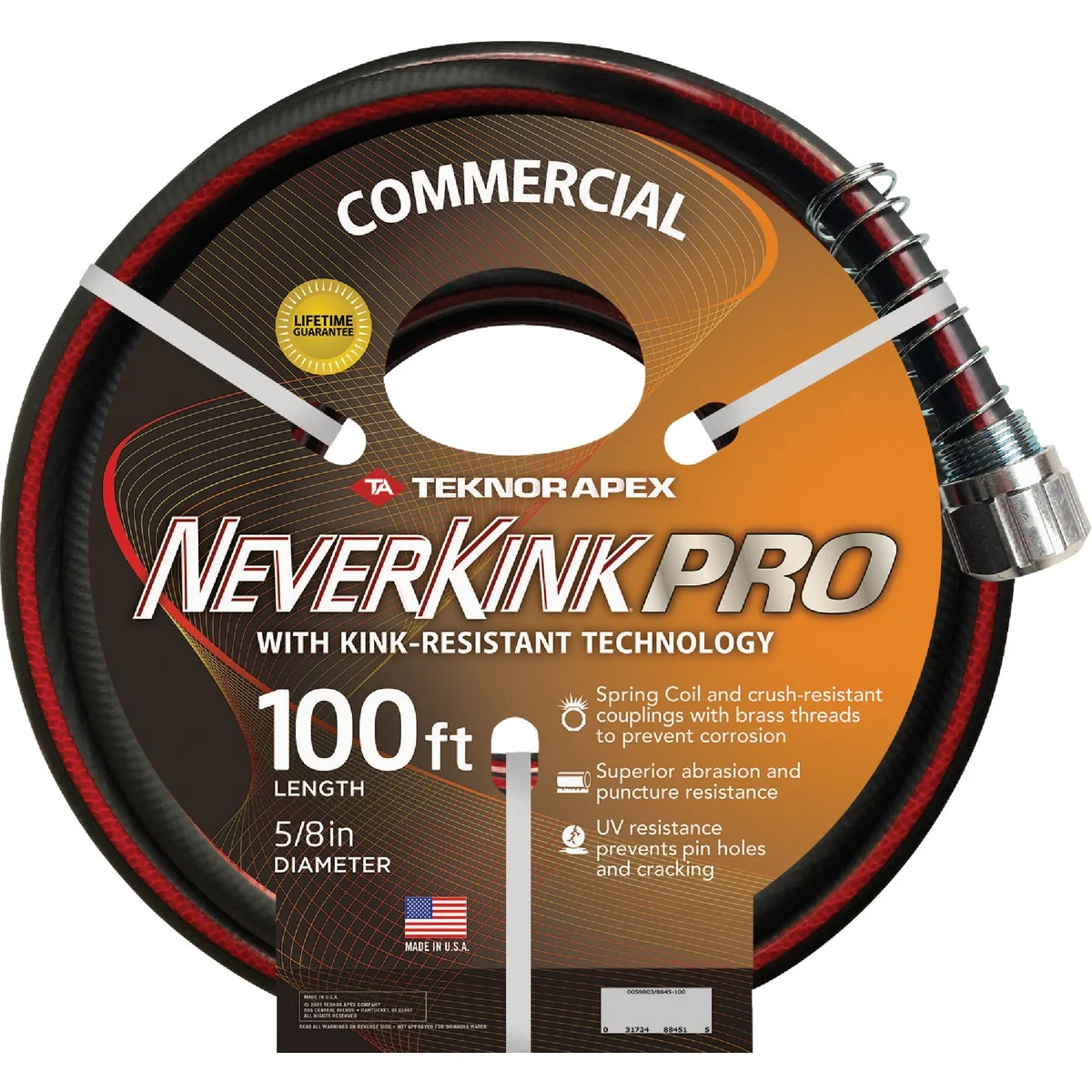 Expertly Made Garden Kink PRO 5 8 In. x 100 Ft. Professional Duty Garden Hose Responsible