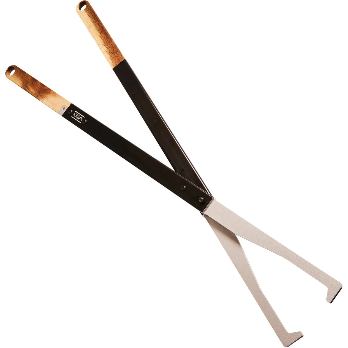 Sustainable KABIN Aluminum 38 In. Black Fireplace Tongs Recyclable