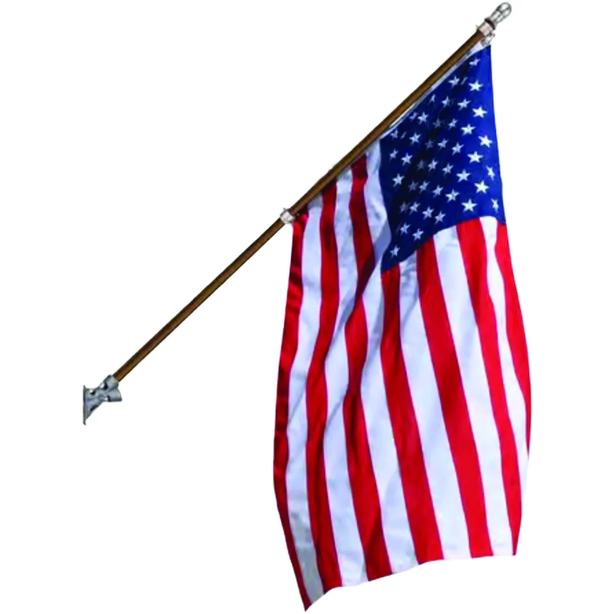 Comfortable Valley Forge 3 Ft. x 5 Ft. Polyester American Flag 6 Ft. Pole Kit Convenient
