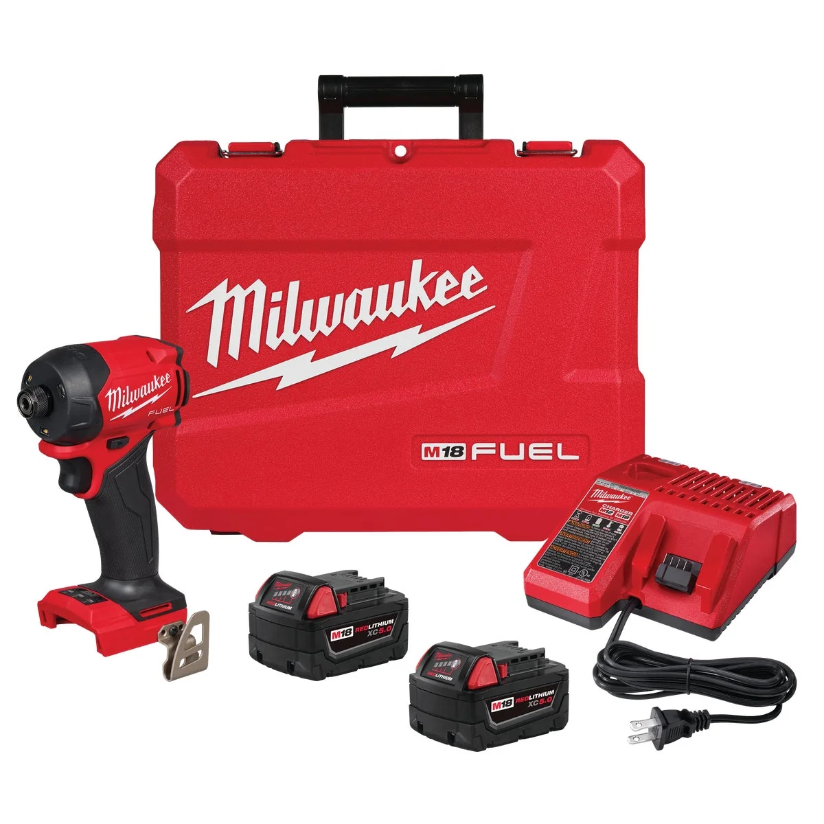 High-Performance Milwaukee M18 FUEL SURGE 1 4 In. Hex Hydraulic Driver Kit with 2 Batteries Charger Official