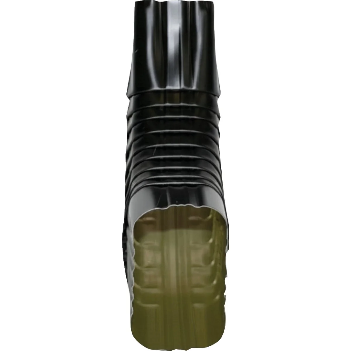 Superior Spectra Metals 2 In. x 3 In. Aluminum Black Side Downspout Elbow Top-Quality
