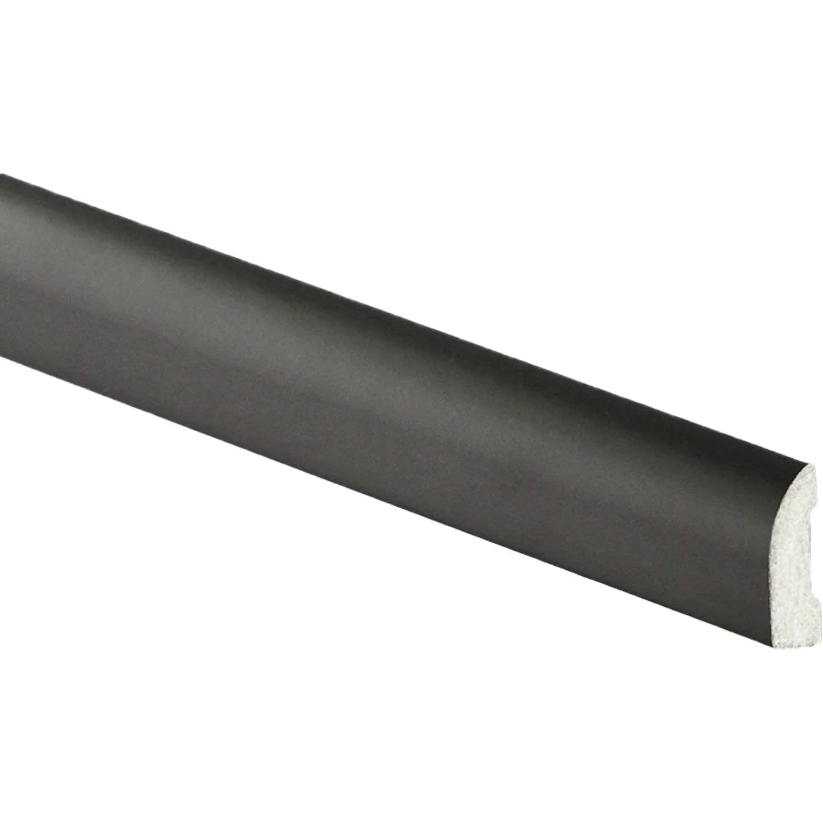 Long-Lasting Inteplast Building Products 1-1 4 In. W. x 3 8 In. H x 7 Ft. L. Black Polystyrene Stop Moulding Lightweight