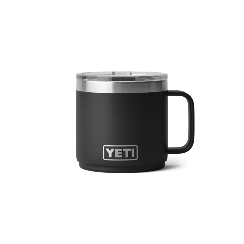 Secure Yeti 14oz Stackable Mug Black Natural