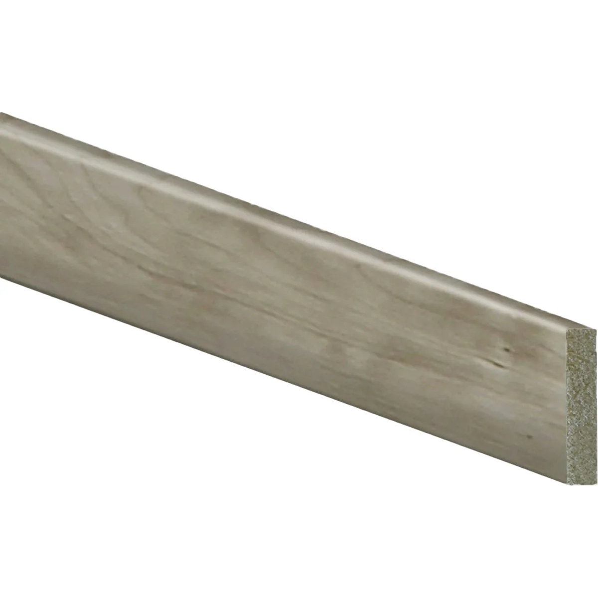 Natural Inteplast Building Products 2-1 2 In. x 1 2 In. H. x 8 Ft. L. River Grey Polystyrene Craftsman Base Moulding Recyclable