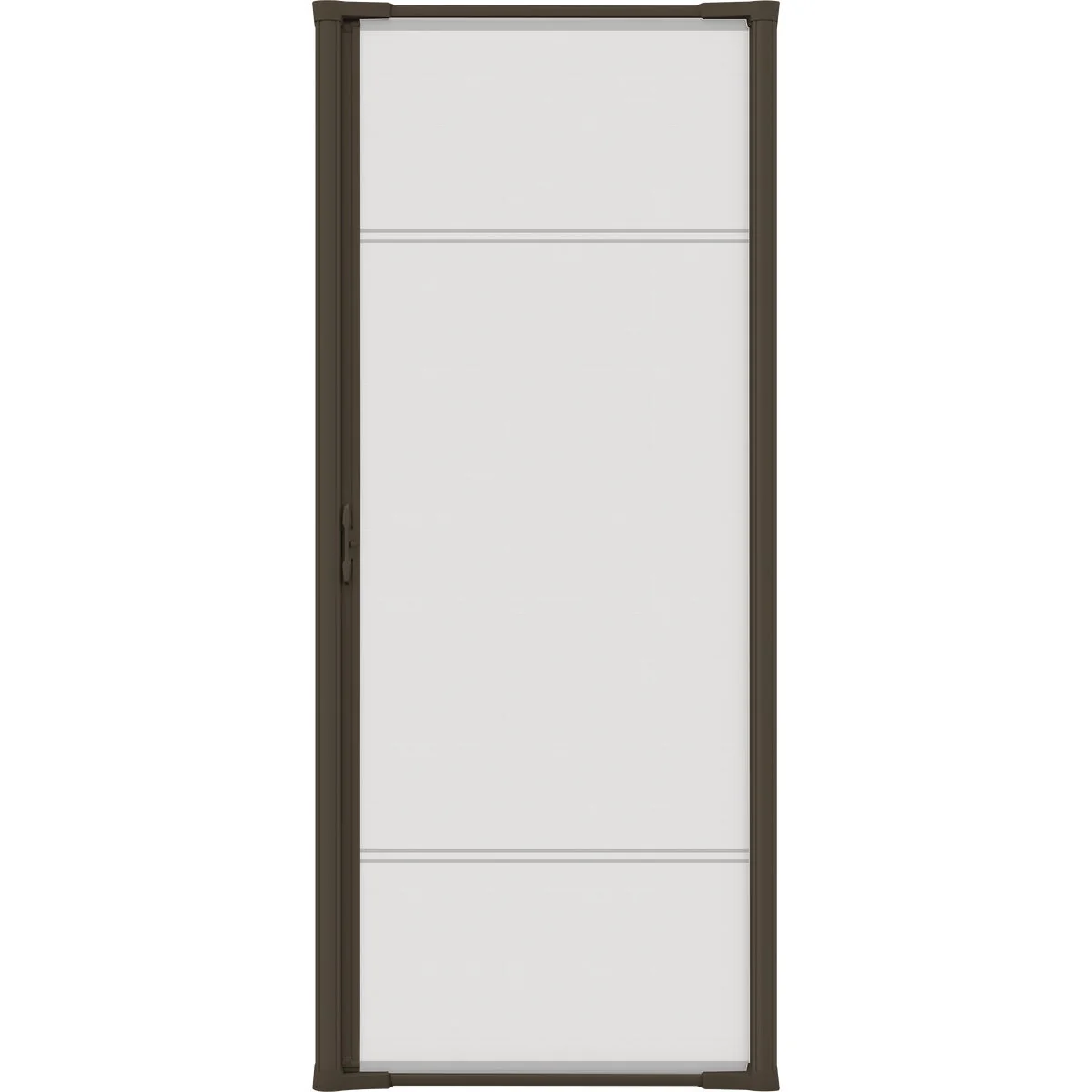 Green Larson Brisa 32 In. to 36 In. W x 80 In. to 81 In. H Single Door Brown Retractable Screen Luxury