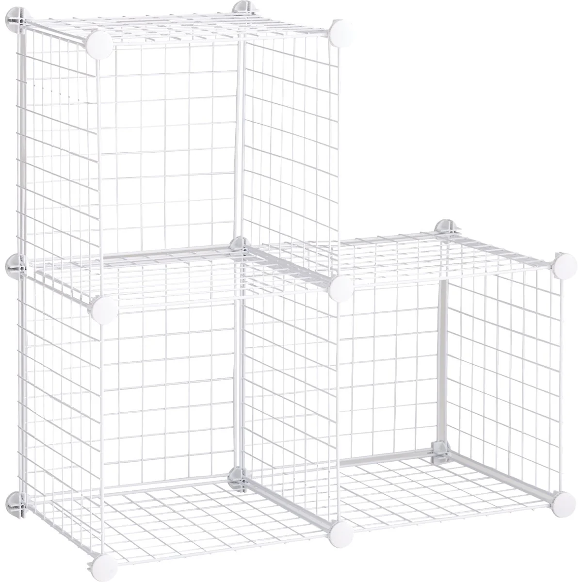 Luxury Rubbermaid White 3-Cube Storage Stacker World-Class