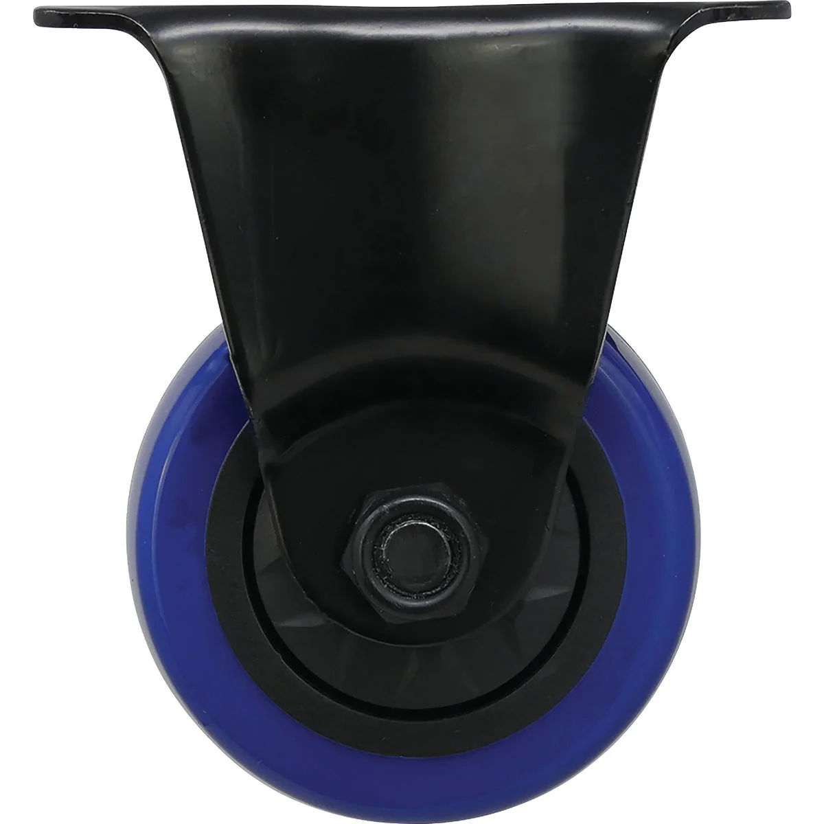 Fast Shepherd Hardware 3 In. Blue Diamond TPU Rigid Plate Caster World-Class