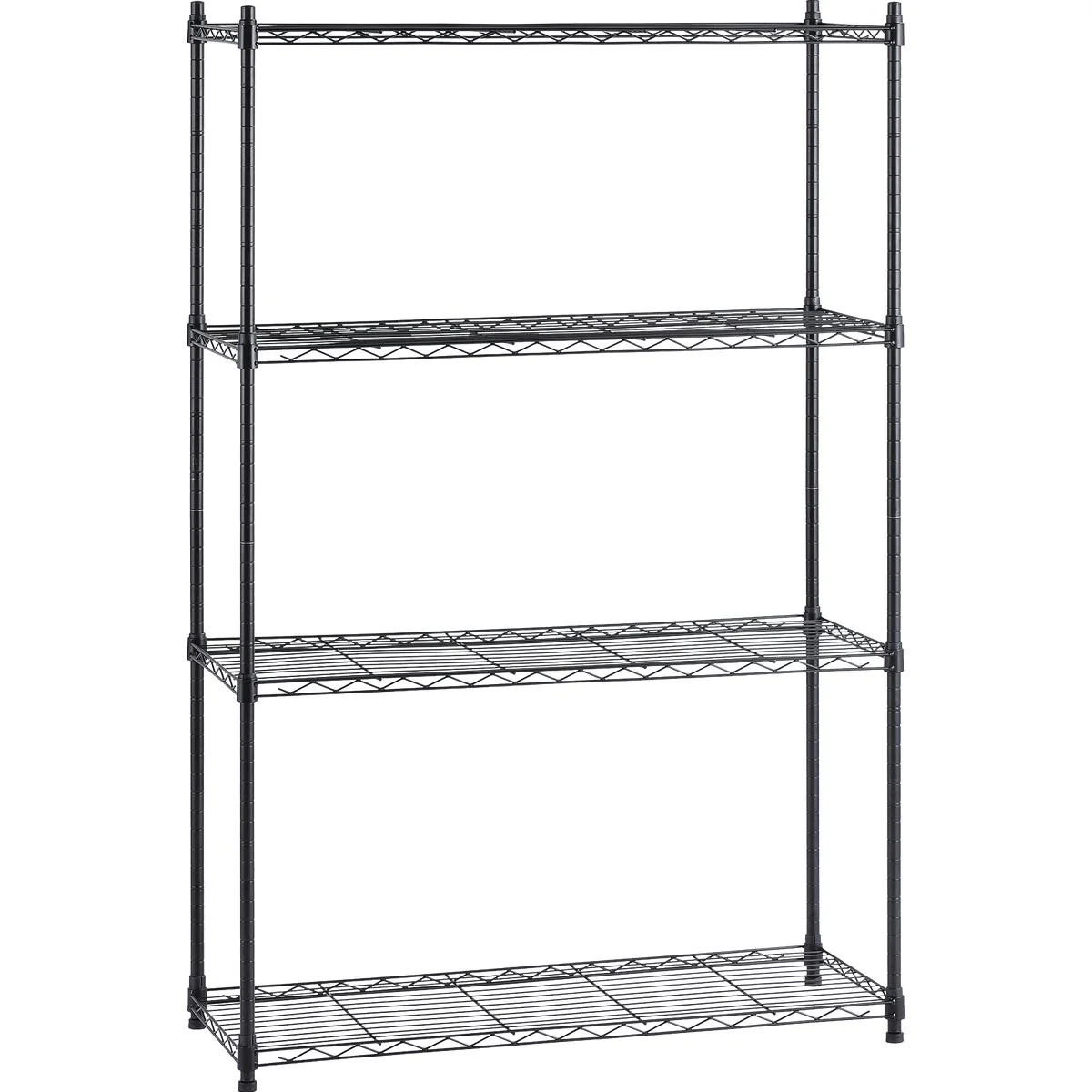 Trendy Muscle Rack 36 In. x 14 In. x 54 In. 4-Tier Black Wire Shelving Unit Durable