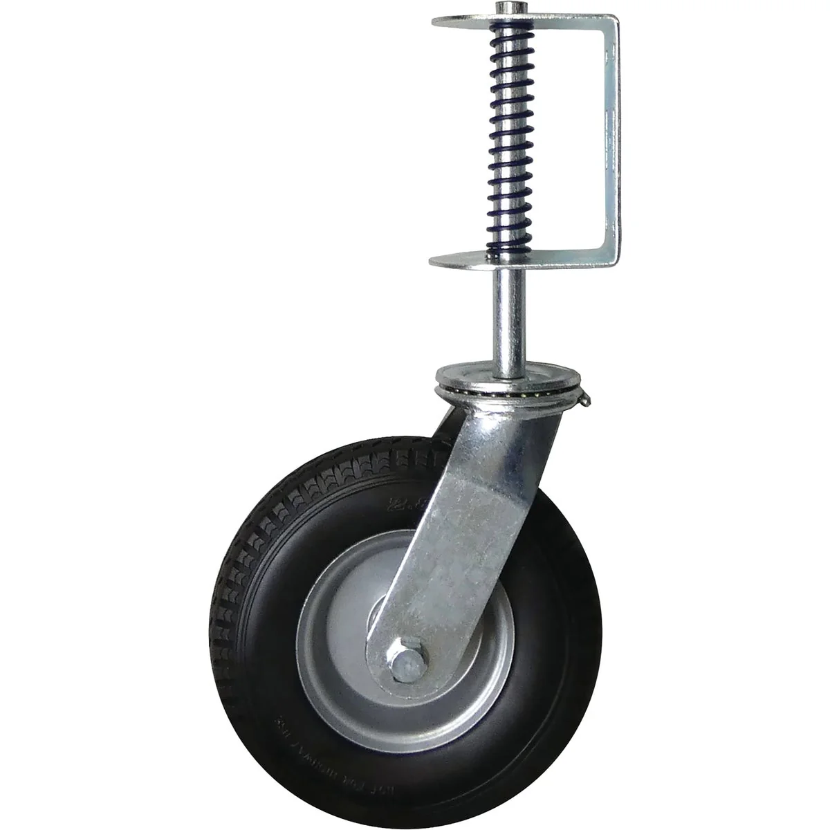 Luxury Shepherd Hardware 8 In. Black Flat- Universal Swivel Gate Caster Modern
