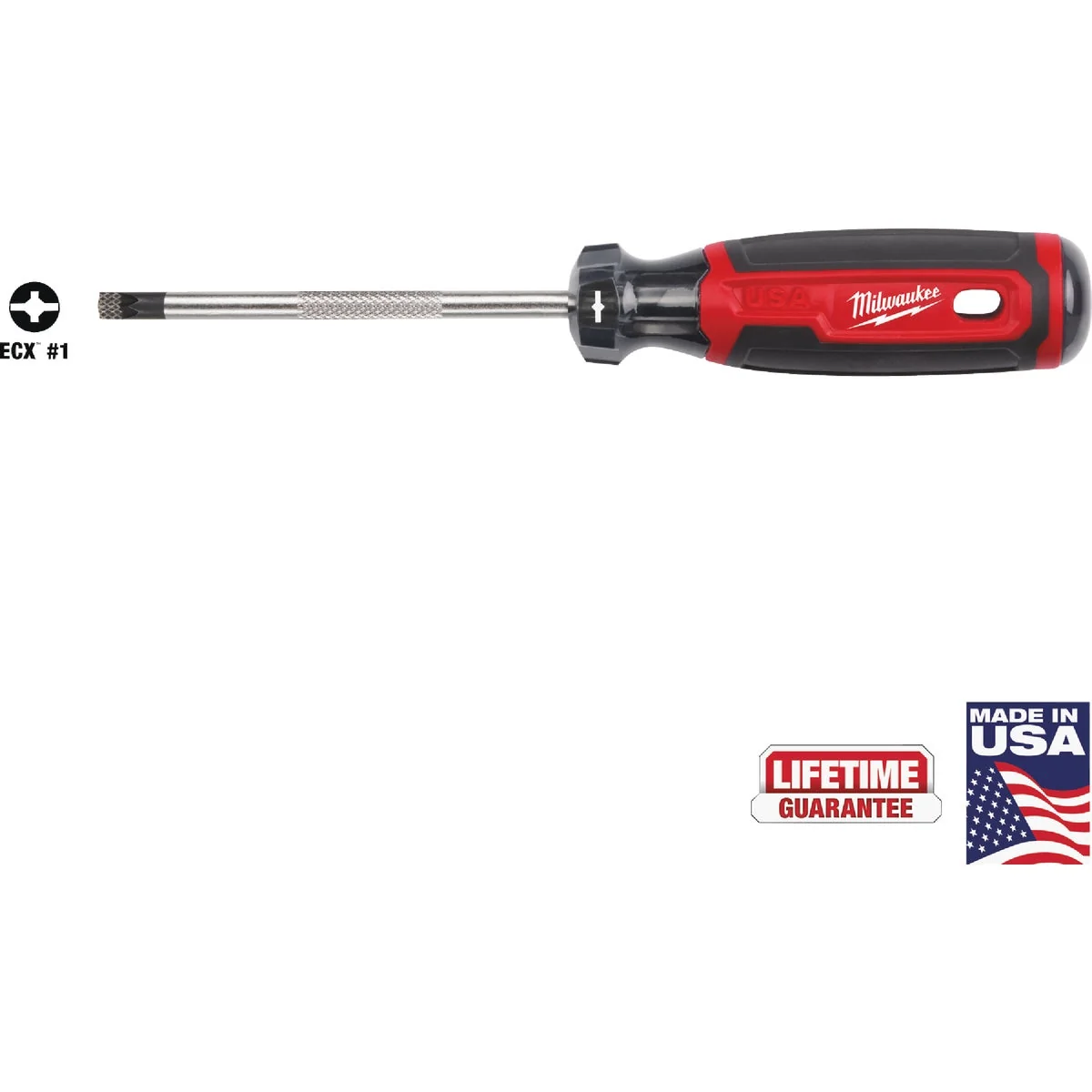 Innovative Milwaukee 1 x 4 In. ECX Cushion Grip Screwdriver USA Official