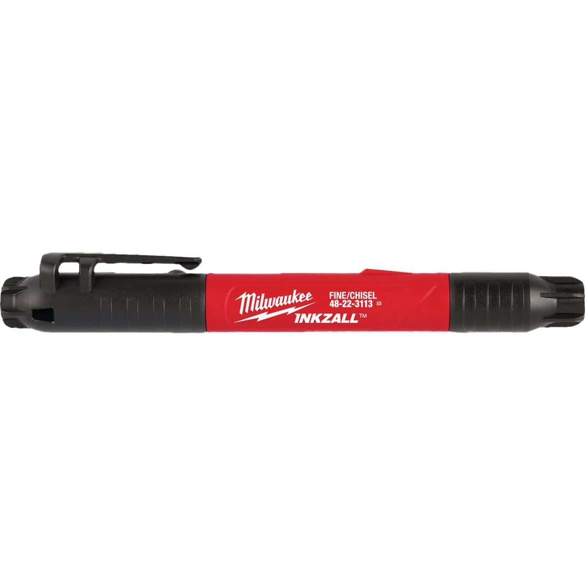 Fashionable Milwaukee INKZALL Double-Sided Fine Point Chisel Tip Black Jobsite Marker Expertly Made
