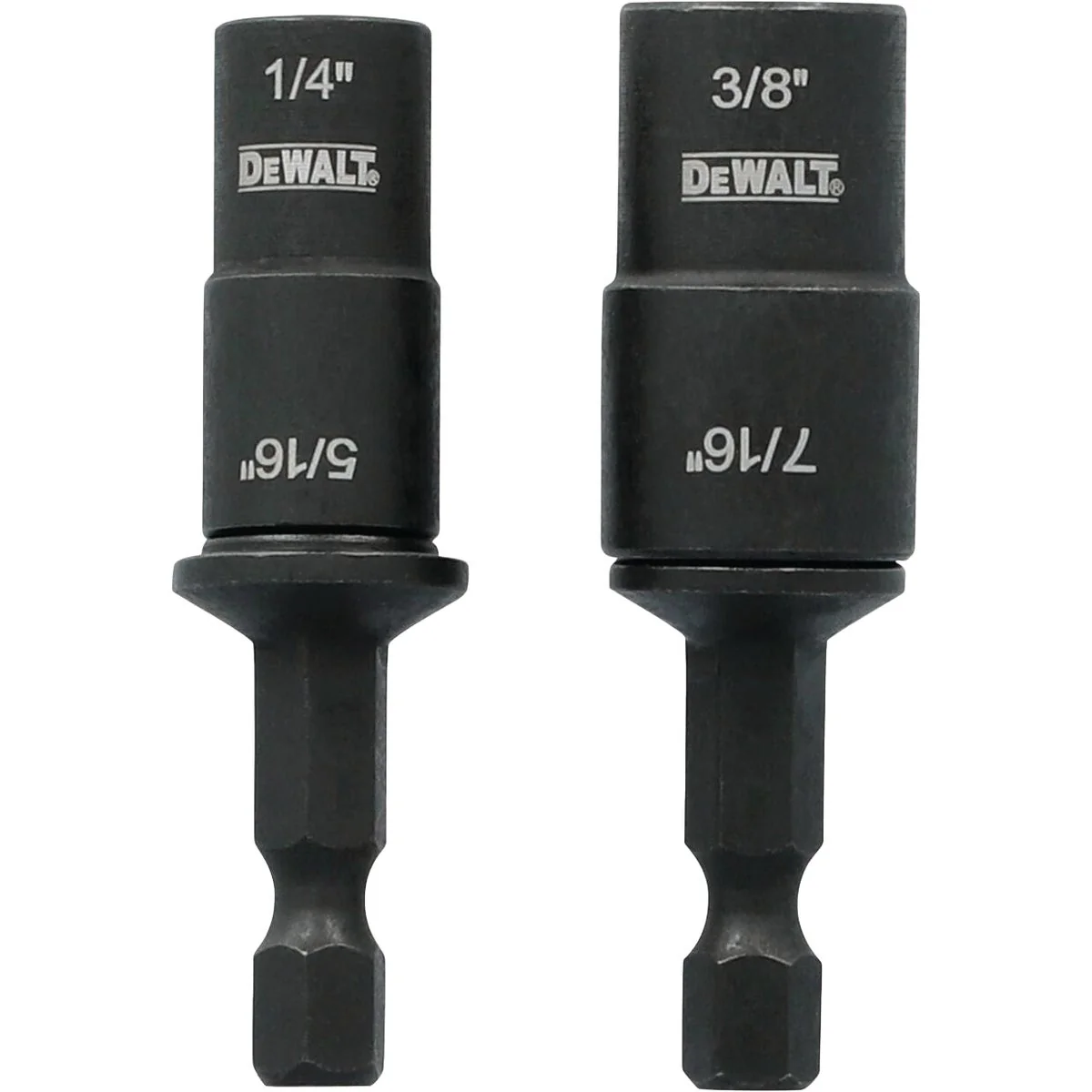 Quality DEWALT Elite Series 1 4 In. x 2 In. Reversible Impact Nutdriver Bit Set 2-Piece High-End
