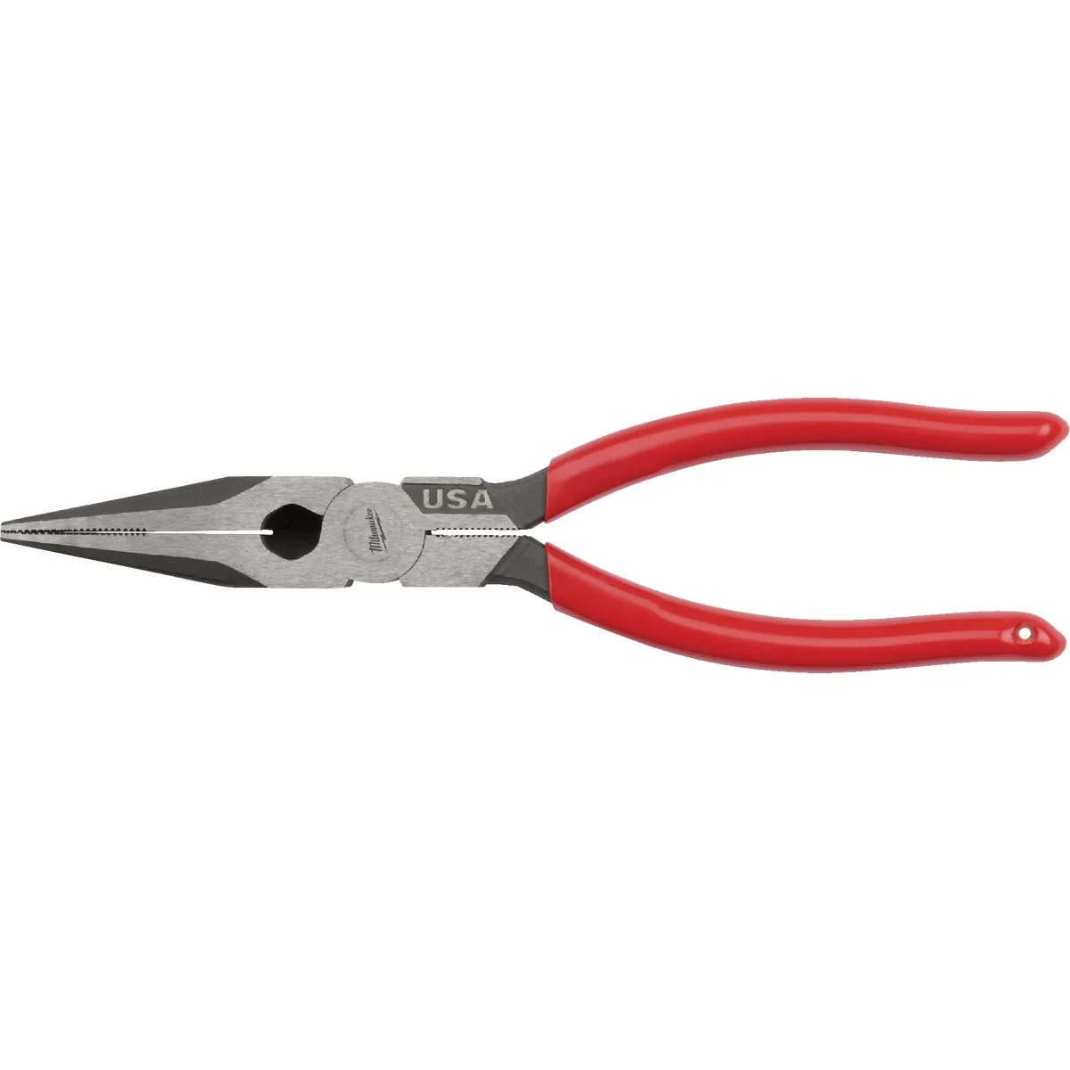 Fine Milwaukee 8 In. Dipped Grip Long Nose Pliers USA Consistent