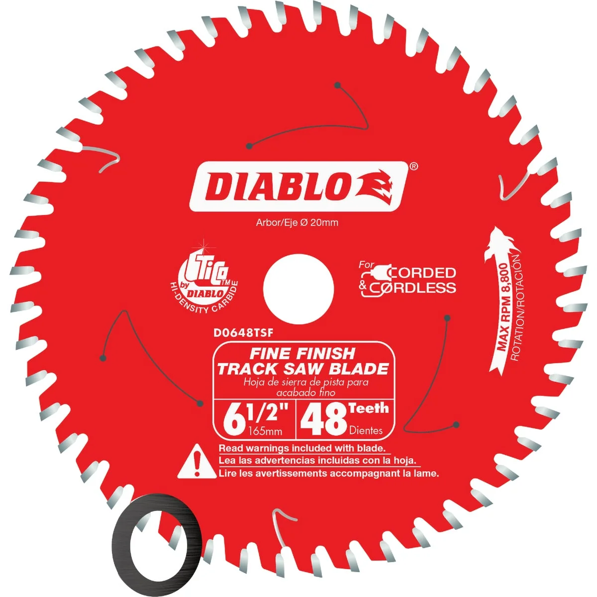 Trusted Diablo 6-1 2 In. 48-Tooth Fine Finish Track Saw Blade Easy-to-Use